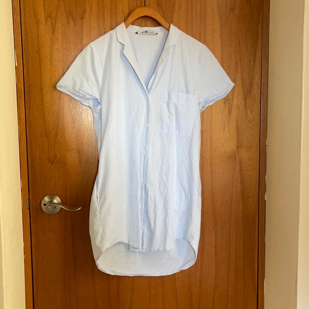 Button down shirt dress